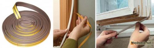 Герметик для окон на зиму.  Утепление деревянных окон на зиму изнутри
