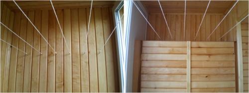 Как на балконе повесить бельевые веревки. Веревки для белья 20