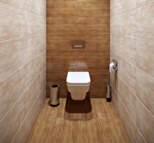 Чем отделать стены в туалете дешево и красиво. Отделка керамической плиткой или мозаикой 03