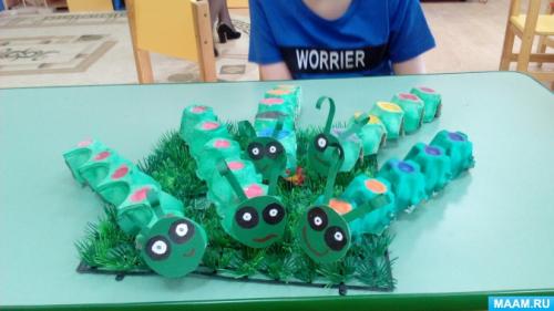 Детские поделки из яичных лотков. 29 октября. Выставка поделок из яичных лотков на МААМ