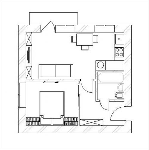 Шкафы купе в зал. Правила выбора шкафа купе для зала, особенности моделей 08