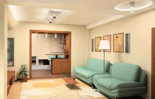 Зонирование однокомнатной квартиры хрущевки. Зонирование пространства