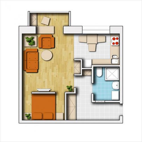 Шкафы купе в зал. Правила выбора шкафа купе для зала, особенности моделей 04