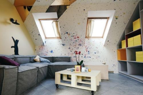 Покрытие для неровных стен. Оформление неровных стен