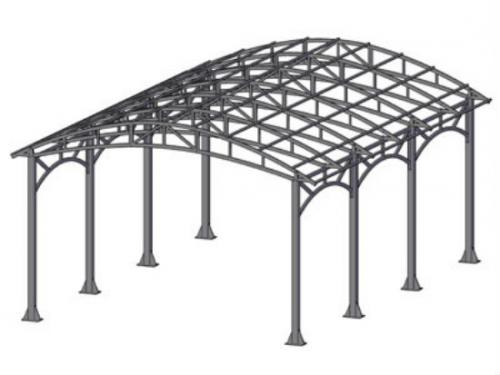 Как сделать навес к дому из металла. Каркас