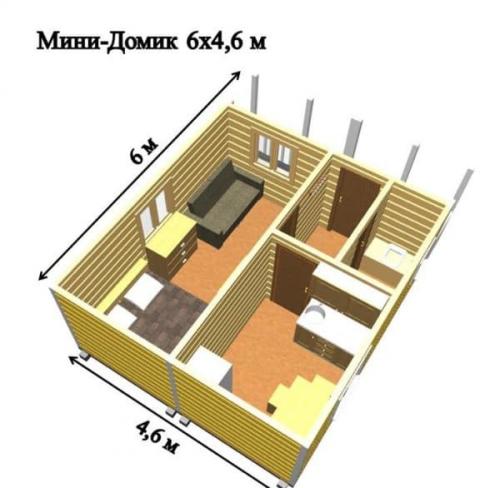 Планировка двухэтажного дома 6 н.  Проектирование и специфика технологий
