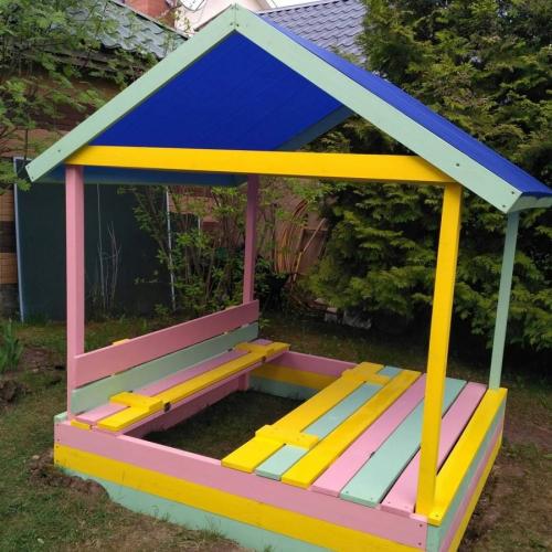 Песочница с крышей своими руками чертеж. Песочница своими руками — лучшие идеи, материалы, самые простые чертежи и схемы (80 фото)