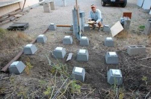 Столбчатый фундамент из блоков своими руками. Расчет расхода материала