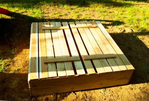 Песочница с крышей своими руками чертеж. Как сделать песочницу с крышкой: чертежи, фото