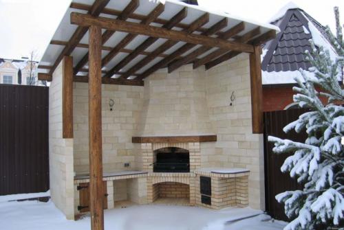 Идеи для беседки с мангалом. Беседка с мангалом — фото красиво оформленных беседок в современном стиле