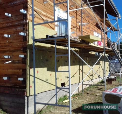 Как утеплить деревянный дом снаружи. Утепление брусового дома каменной ватой