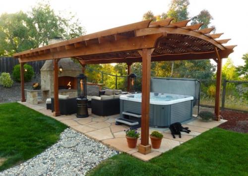 Идеи для беседки с мангалом. Беседка с мангалом — фото красиво оформленных беседок в современном стиле