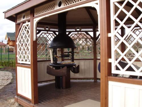 Идеи для беседки с мангалом. Беседка с мангалом — фото красиво оформленных беседок в современном стиле