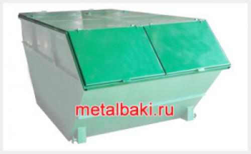 Крышка для мусорного контейнера 8 м3. Крышка на мусорный бункер 8 м3
