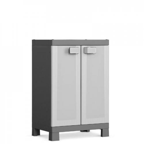 Шкаф пластиковый jolly low cabinet white белый