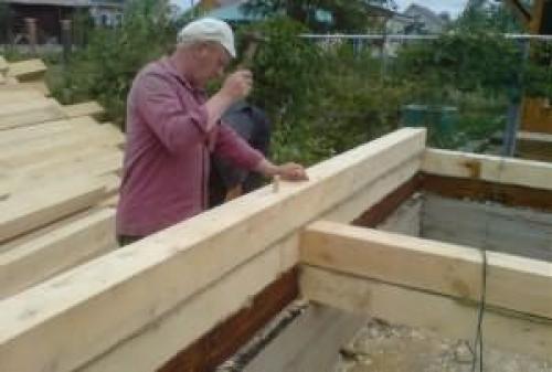 Сборка бани из бруса. Основные этапы монтажа брусовой бани 02