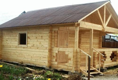 Сборка бани из бруса. Основные этапы монтажа брусовой бани 03 Сборка бани из бруса. Основные этапы монтажа брусовой бани 03