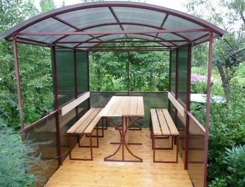 Скамейка из профиля своими руками. Сборка лавочки без спинки 05