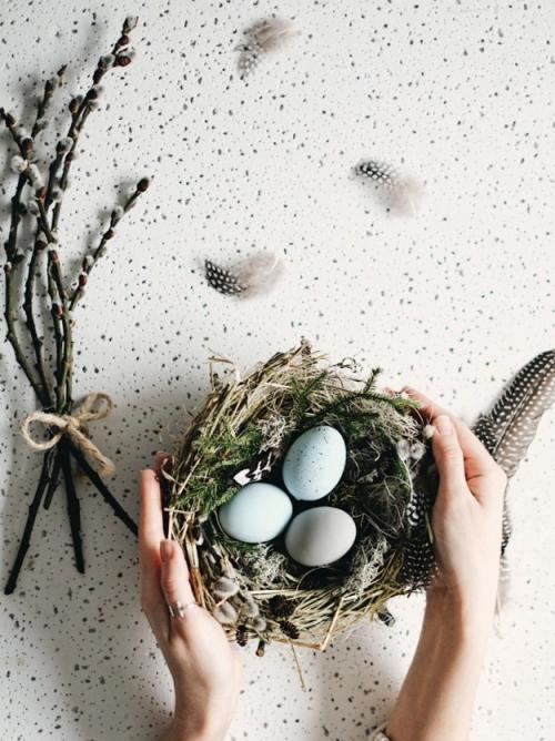 Как сделать декоративное гнездо из веток. Декоративное гнездо своими руками