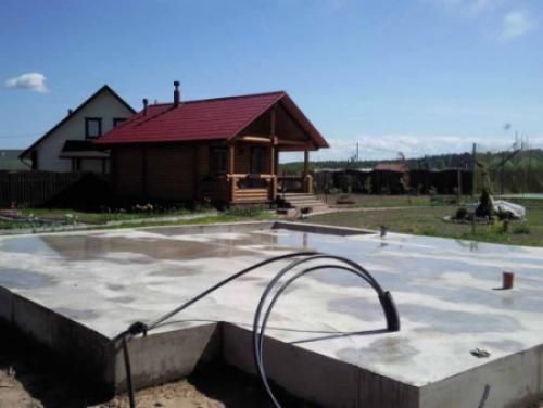 Сколько кубов бетона надо на фундамент 10х10. Количество бетона для плиточного фундамента