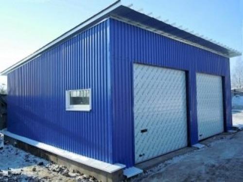 Обшить гараж профлистом. Как можно своими руками обшить гараж профлистом снаружи, пошаговая инструкция 05