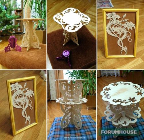 Схемы для выпиливания лобзиком из фанеры. Инструменты, шаблоны, сборка