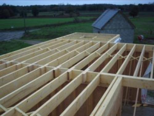 Потолочное перекрытие в каркасном доме. Конструкция балок перекрытий