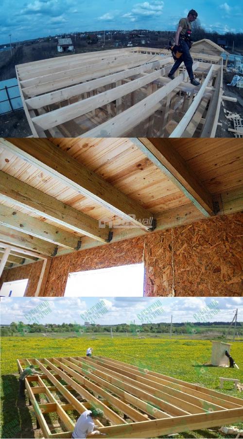 Перекрытие второго этажа в каркасном доме. Перекрытие над первым этажом 07 Перекрытие второго этажа в каркасном доме. Перекрытие над первым этажом 07