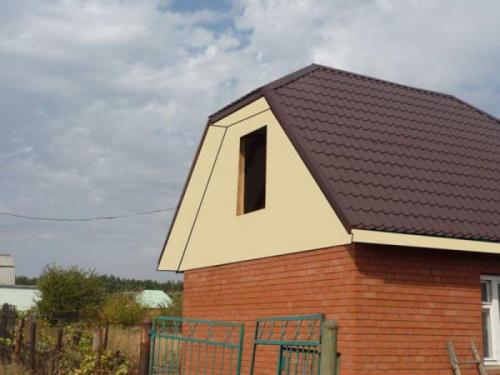 Интерьер обшивки дома и фронтона. Чем обшить фронтон дома