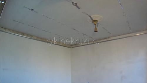 Каркас для гипсокартона потолок. Уро.  Как сделать каркас для гипсокартона на потолке