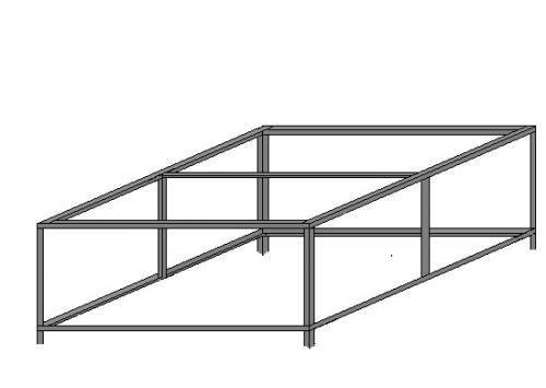 Крыльцо на металлическом каркасе. Сборка каркаса металлического крыльца 01