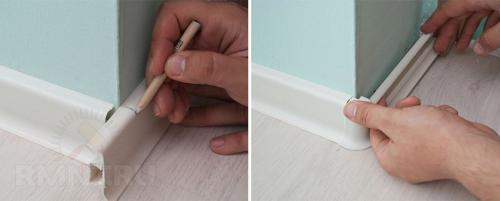 Плинтус потолочный чем резать. Виды потолочных и напольных плинтусов, выбор инструментов 06