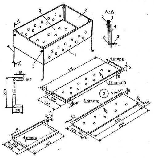 Универсальный мангал своими руками. Мангал своими руками — инструкция, как сделать из метала и кирпича (100 фото новинок)