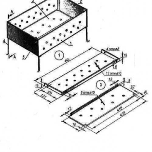 С чего сделать мангал. Способ третий: на каркасе из уголков 11