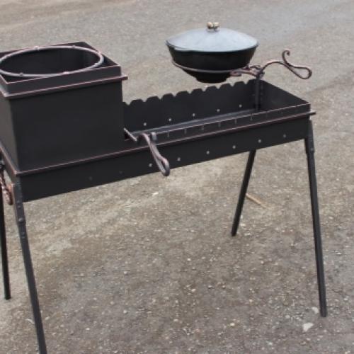 С чего сделать мангал. Способ третий: на каркасе из уголков 08