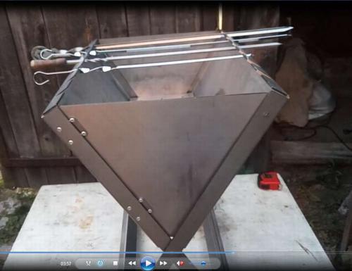 С чего сделать мангал. Способ третий: на каркасе из уголков 04