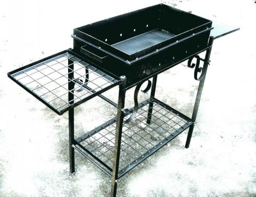 С чего сделать мангал. Способ третий: на каркасе из уголков 12