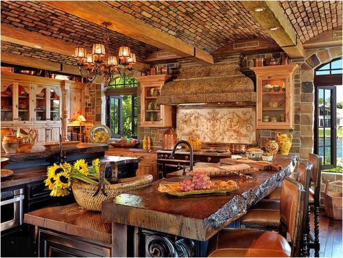 Отделка потолка деревянными балками. Стилевое решение при оформлении балками