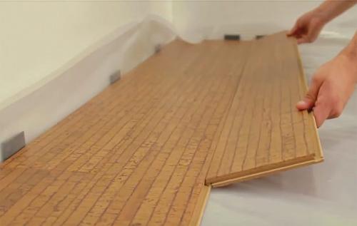 Белые пробковые полы.  Виды пробкового пола