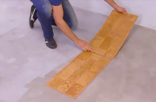 Белые пробковые полы.  Виды пробкового пола