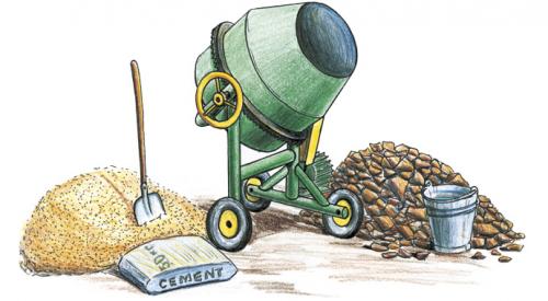 Сколько в 1м3 бетона литров. Сколько нужно материалов на 1 куб бетона?