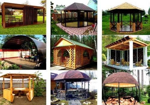 Беседка с мангалом из дерева своими руками. Какие бывают беседки 02