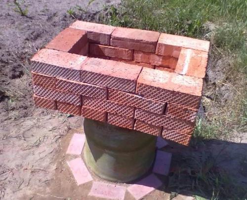 Летняя кухня с мангалом из кирпича схемы по шагам. Мангал из кирпича своими руками: пошаговая инструкция постройки и чертежи лучших моделей для дома и дачи