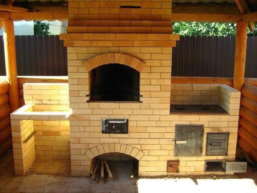 Летняя кухня с мангалом из кирпича схемы по шагам. Мангал из кирпича своими руками: пошаговая инструкция постройки и чертежи лучших моделей для дома и дачи