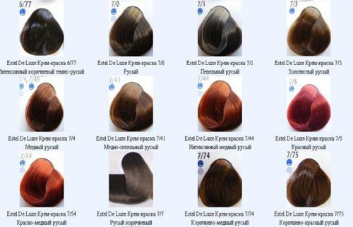 Палитра красок для волос. Отдельные тона 20 Палитра красок для волос. Отдельные тона 20