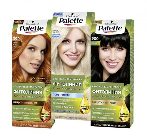 Палитра красок для волос палет. Чем может заинтересовать краска марки «Палет»?