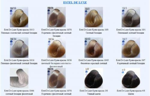 Палитра красок для волос. Отдельные тона 16 Палитра красок для волос. Отдельные тона 16