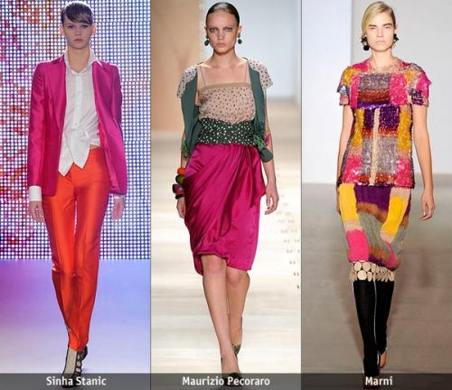 Таблица сочетания цветов в одежде.