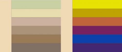 Таблица сочетания цветов в одежде.