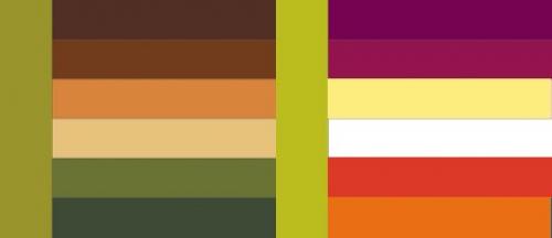 Таблица сочетания цветов в одежде.